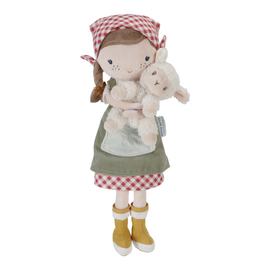 Cuddle Doll Farmer Rosa With Sheep | 35cm