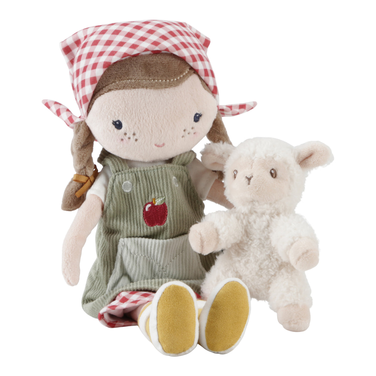 Cuddle Doll Farmer Rosa With Sheep | 35cm