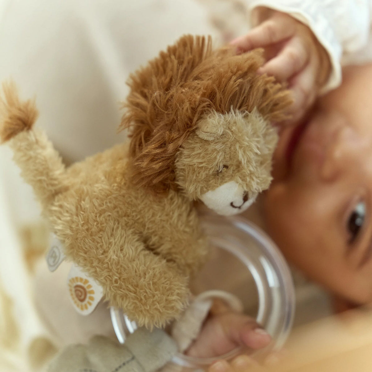 Safari Friends Ring Rattle Lion
