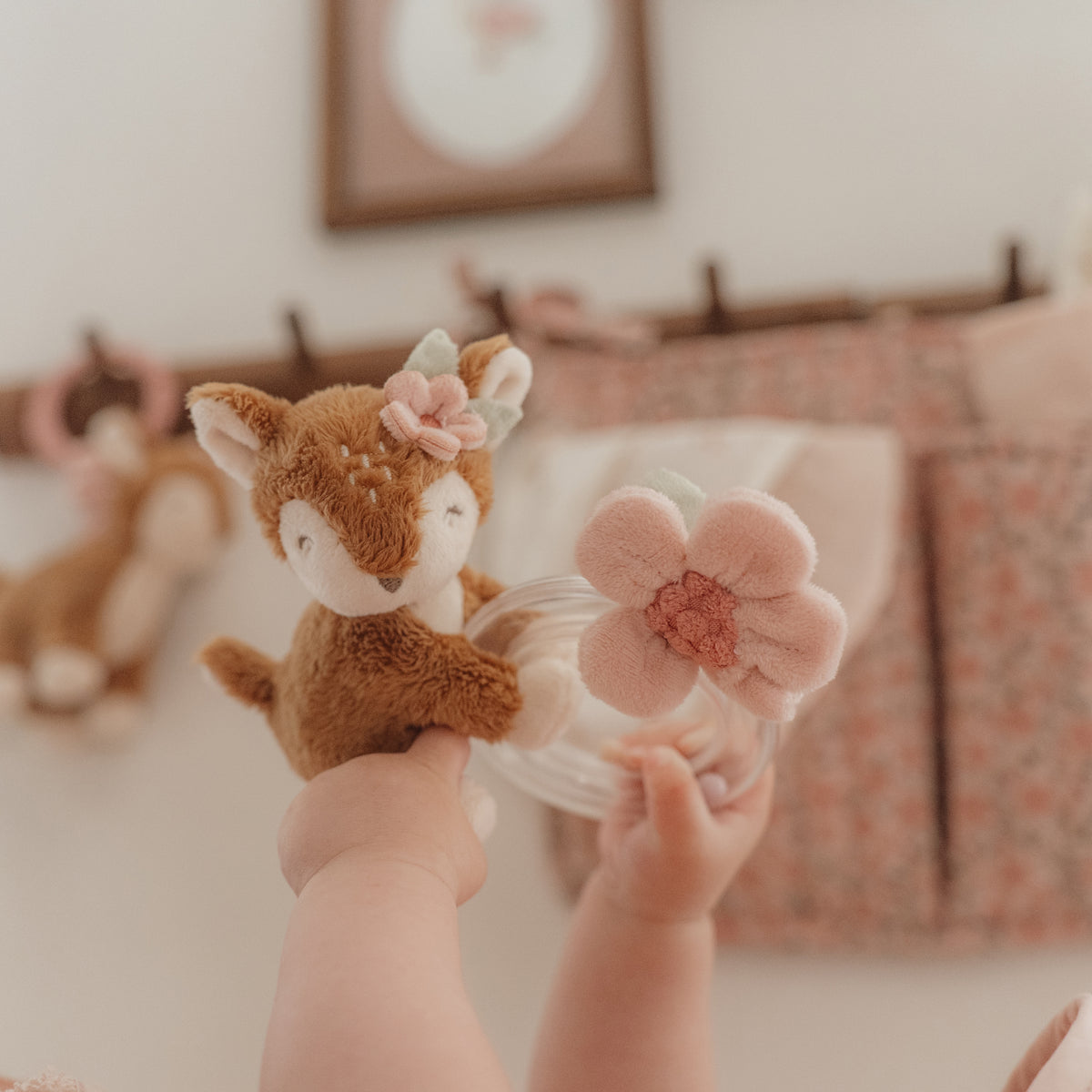 Fairy Garden Rattle Ring Deer