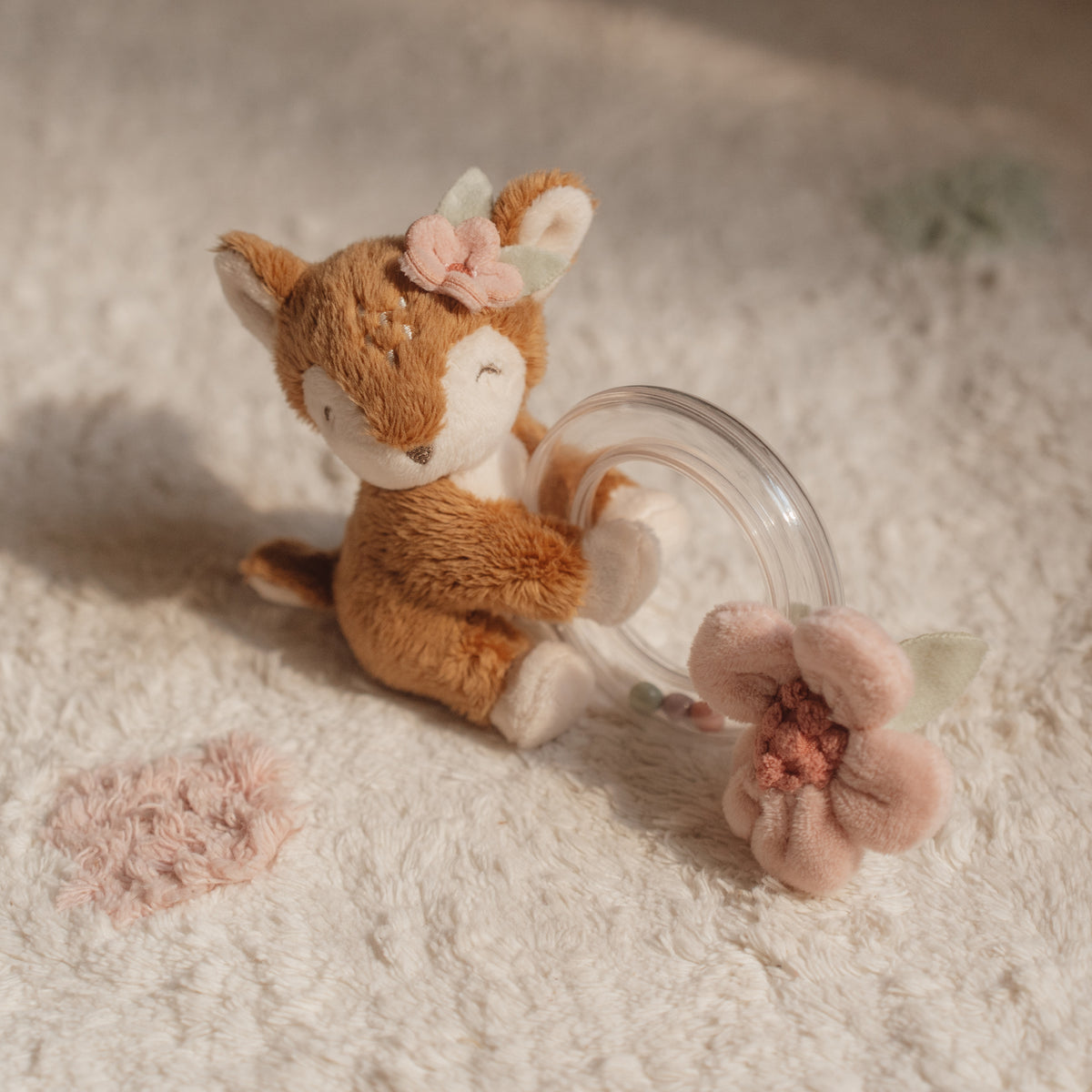Fairy Garden Rattle Ring Deer