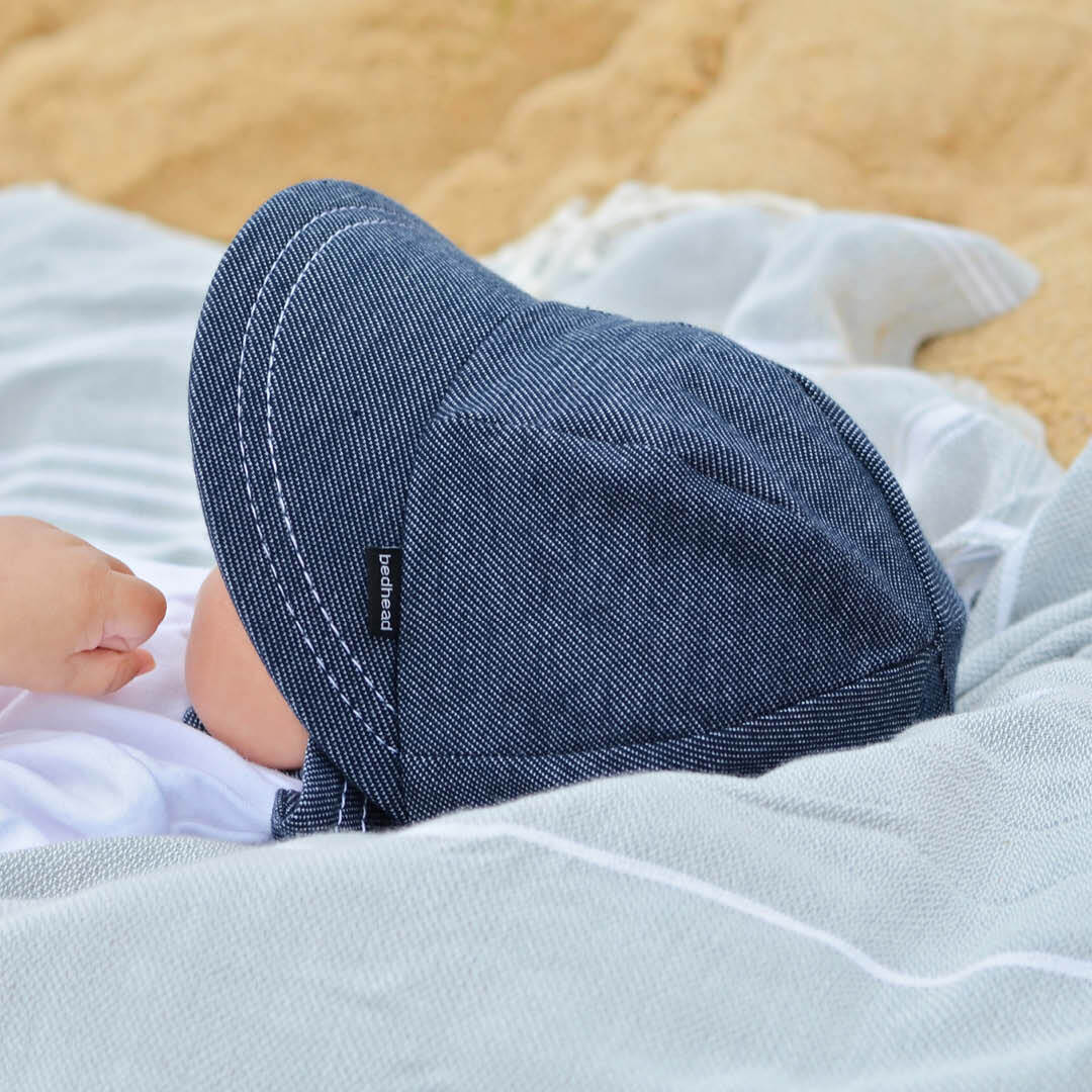 Legionnaire Hat with Strap | Denim