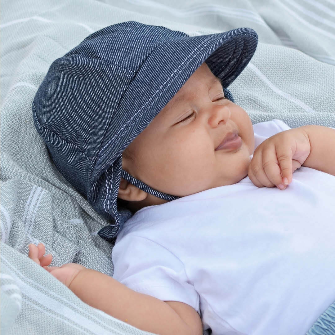 Legionnaire Hat with Strap | Denim