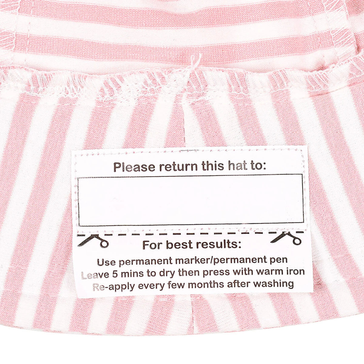 Legionnaire Flap Sun Hat | Pink Stripe