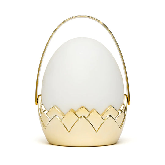 Dragon Egg Lantern | White & Gold