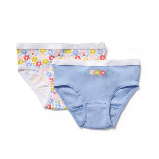 Blue Floral Underwear 2 Pack
