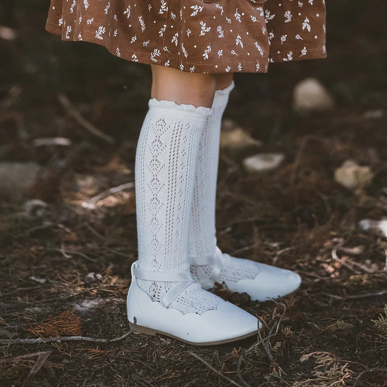 Cloud Pointelle Knee Highs