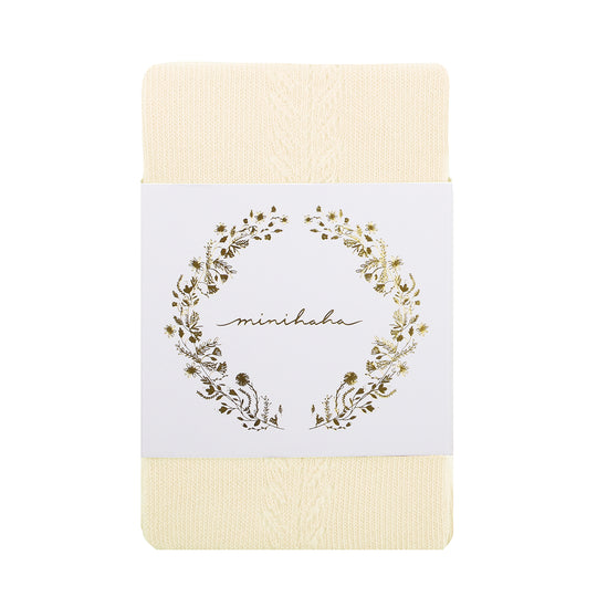 Almond Open Work Tights