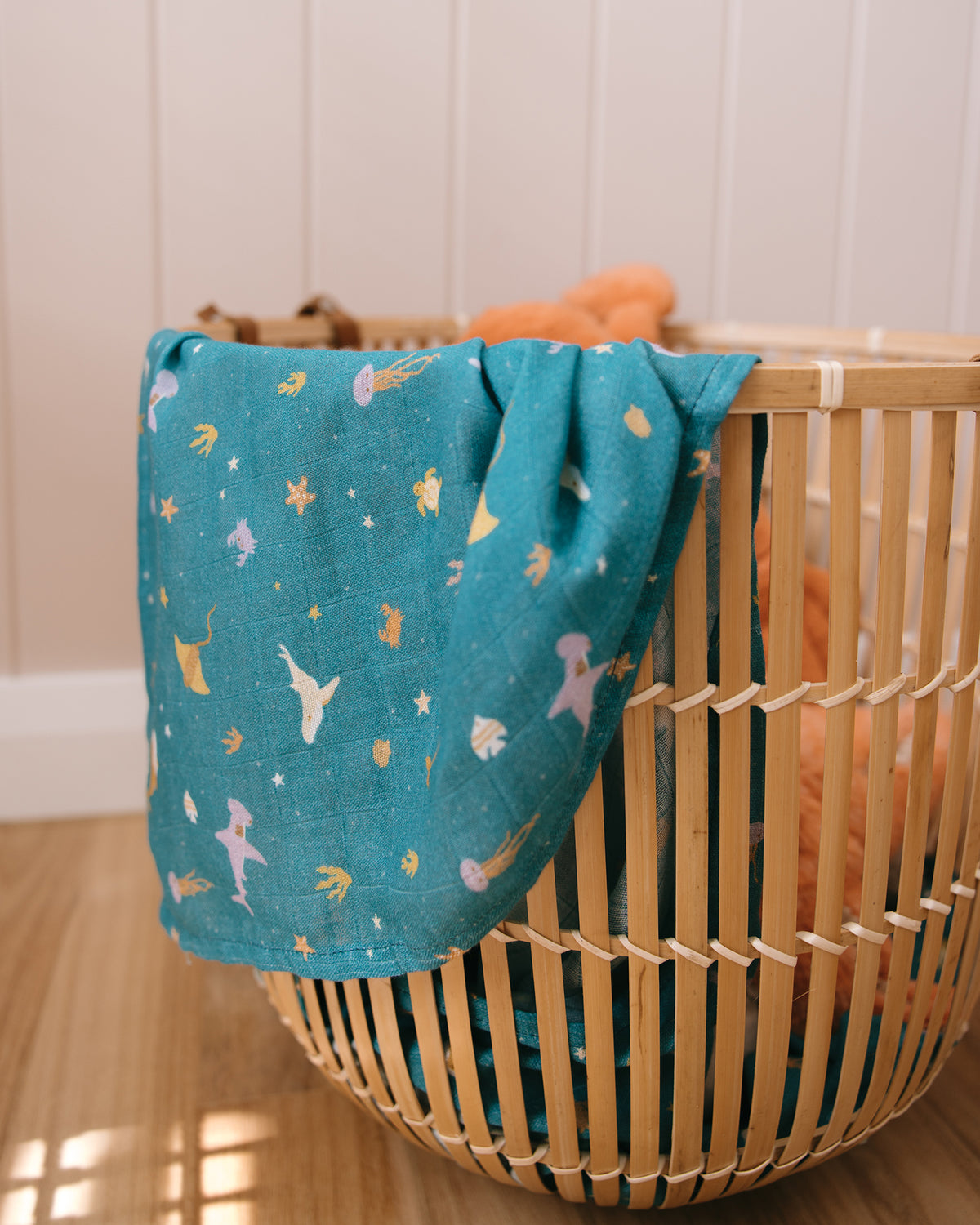 Ocean Creatures Marine Organic Muslin Wrap Swaddle