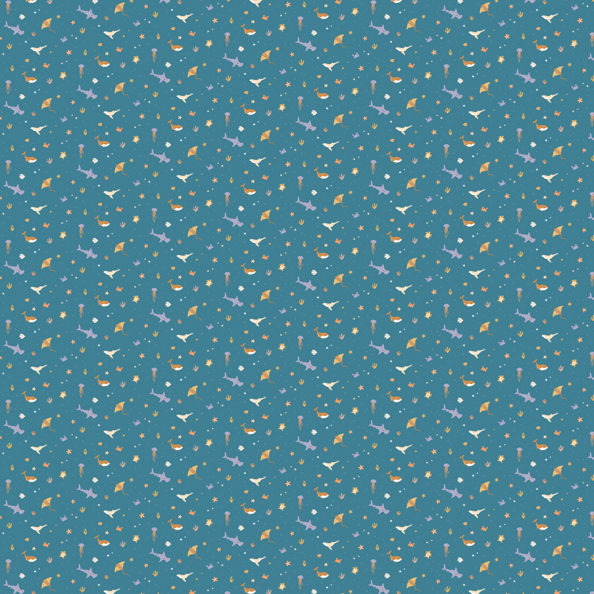 Ocean Creatures Marine Organic Muslin Wrap Swaddle