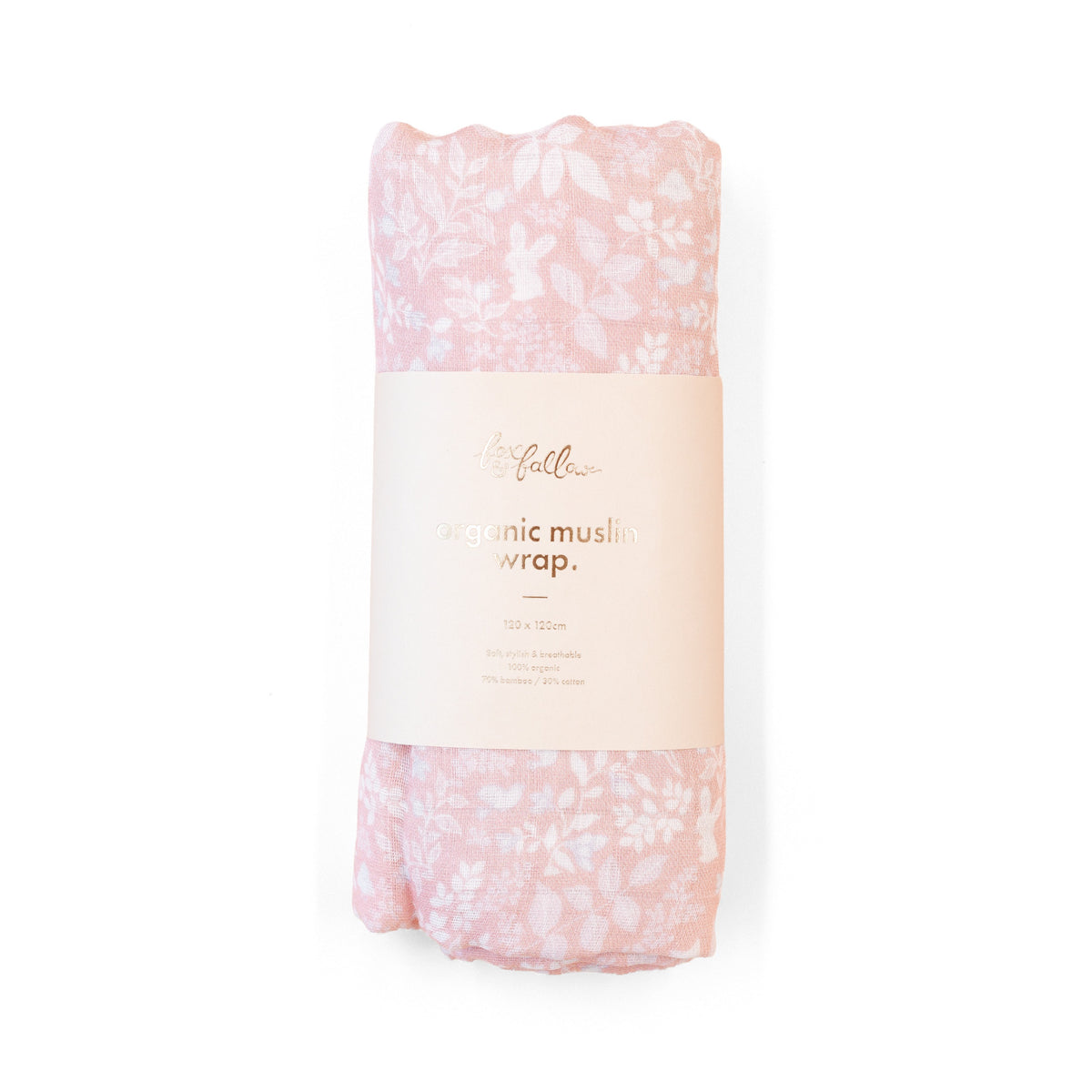 Forest Friends Peony Muslin Wrap Swaddle