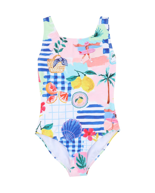 Camille Print Swimsuit