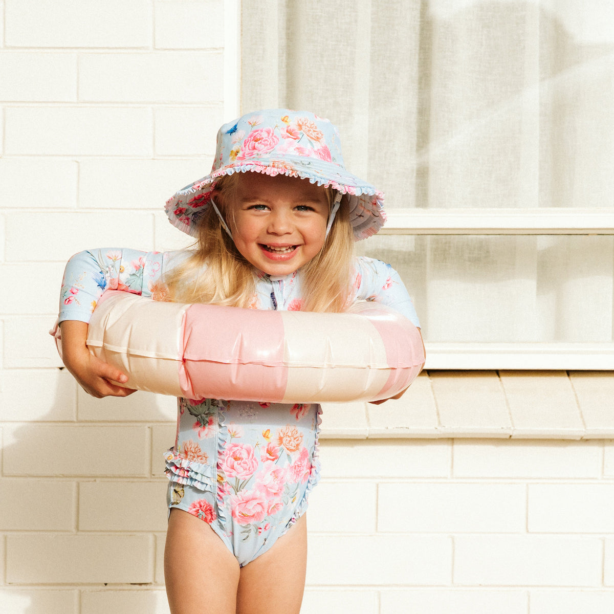 BIANCA BLUE SWIM SUNHAT