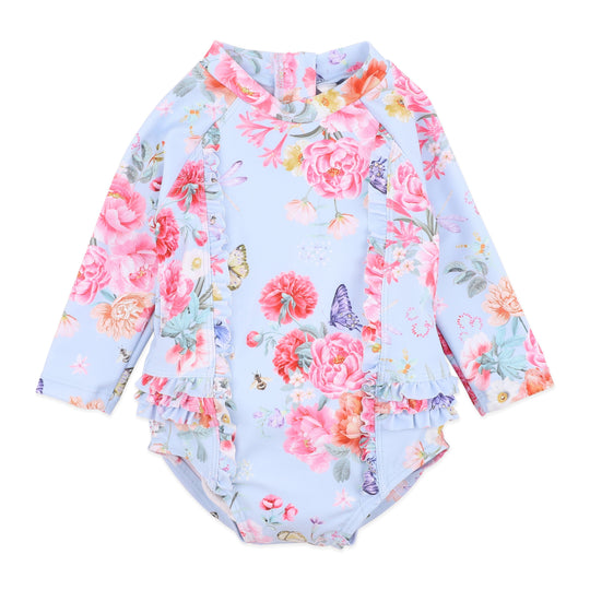 BIANCA BLUE LS SUNSUIT