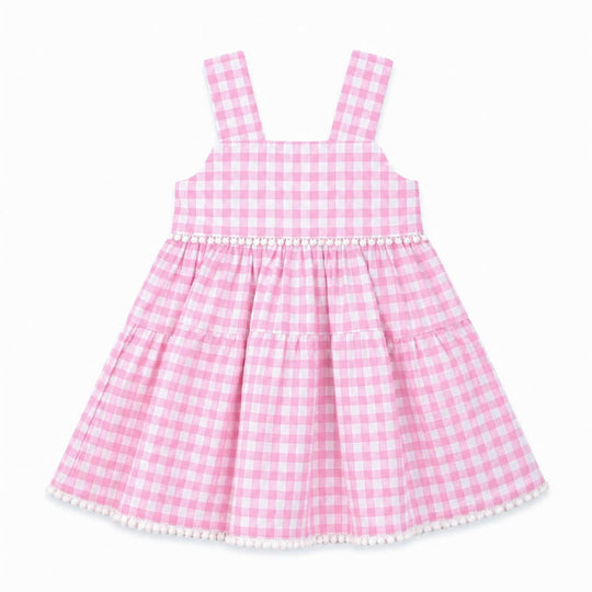 PINK GINGHAM SUNDRESS 3-7Y