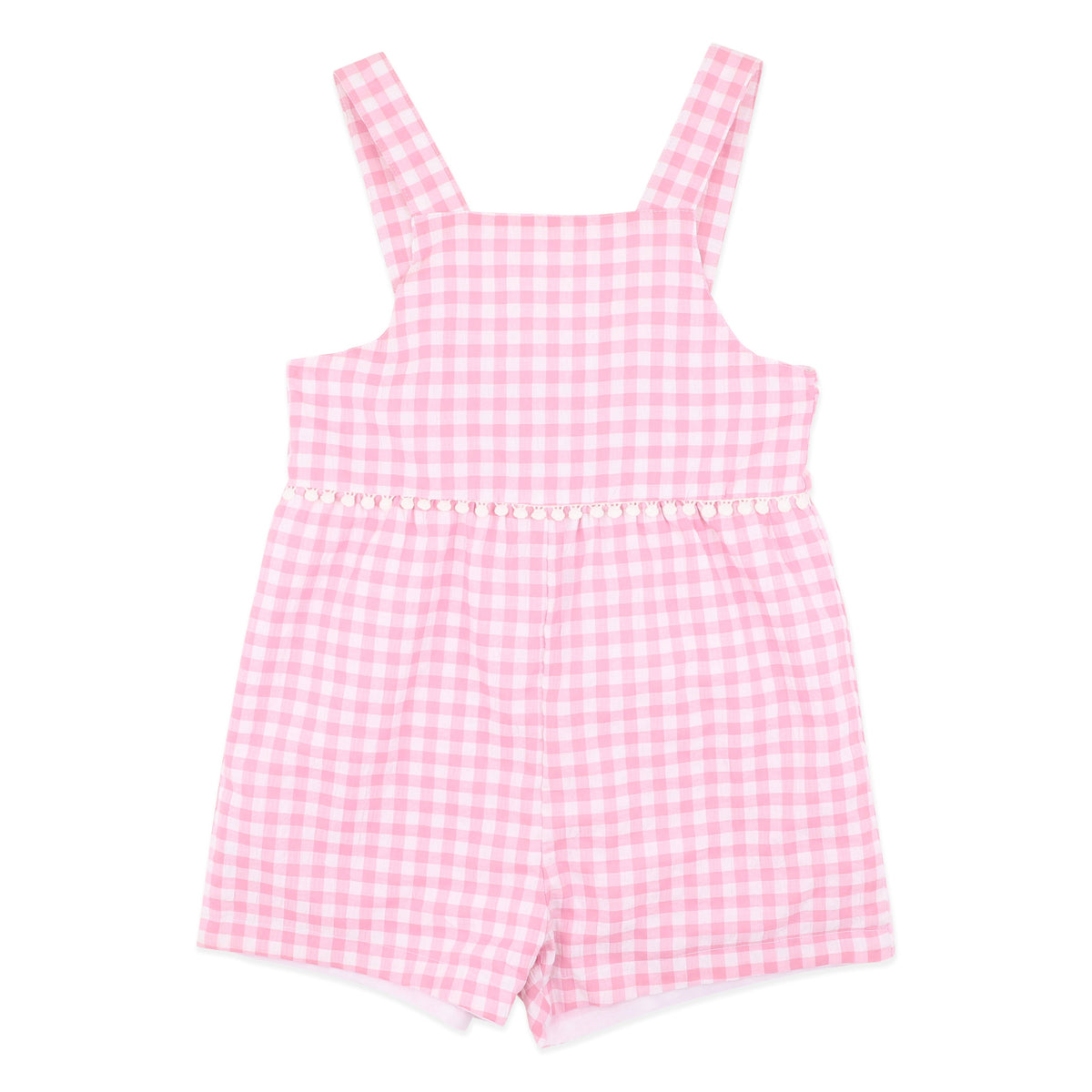 PINK GINGHAM PLAYSUIT