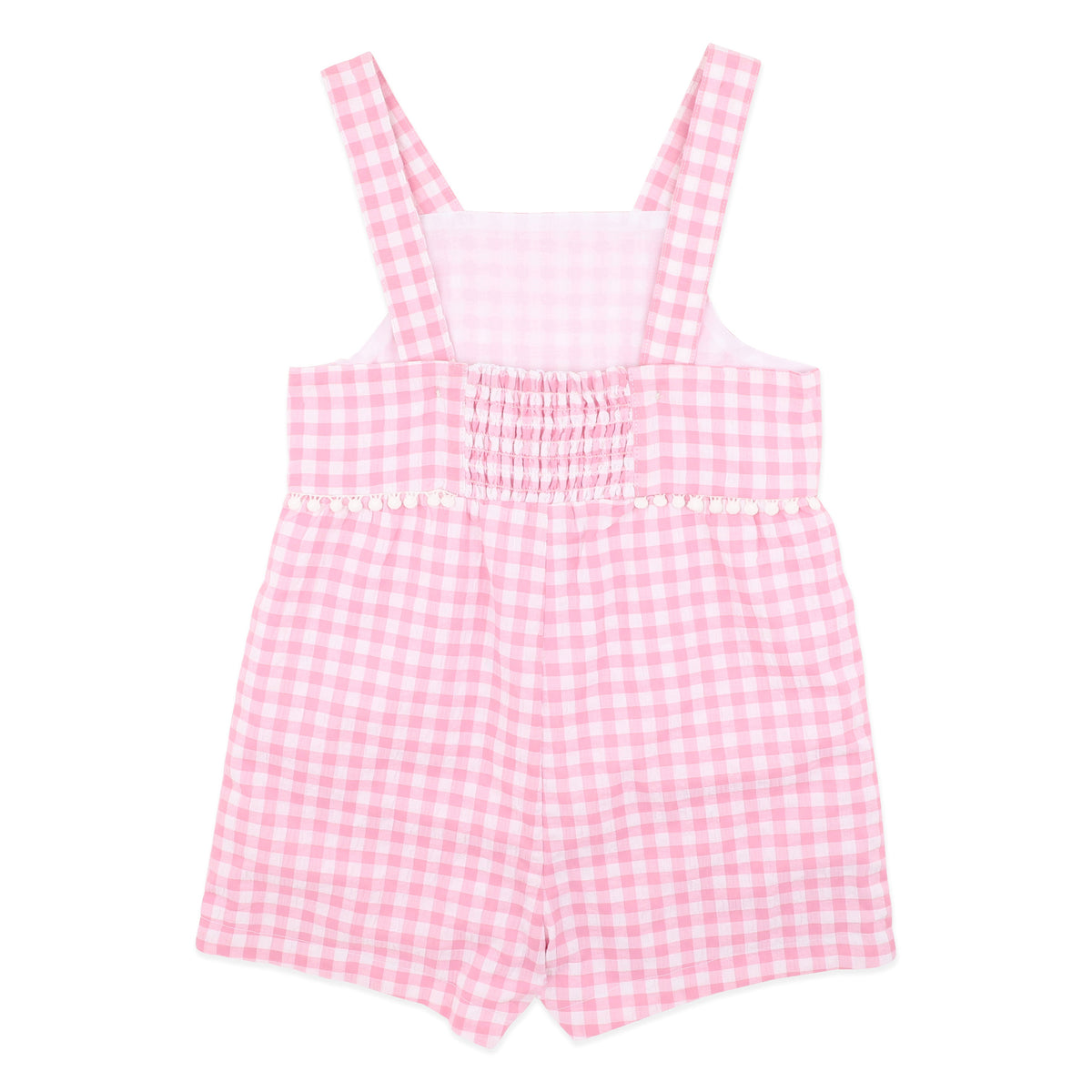 PINK GINGHAM PLAYSUIT