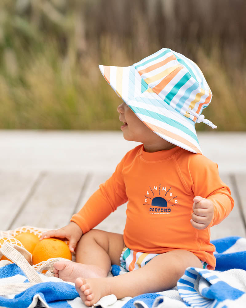 Luca Stripe Swim Hat