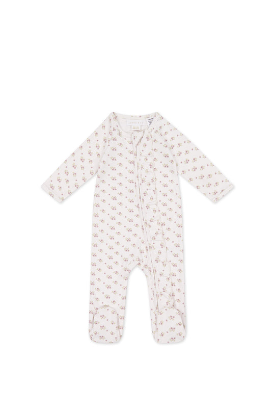 Organic Cotton Melanie Onepiece | Rose Floral Pink