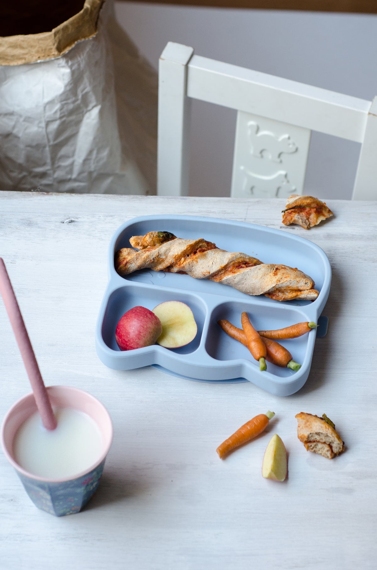 Cat Stickie Plate | Blue