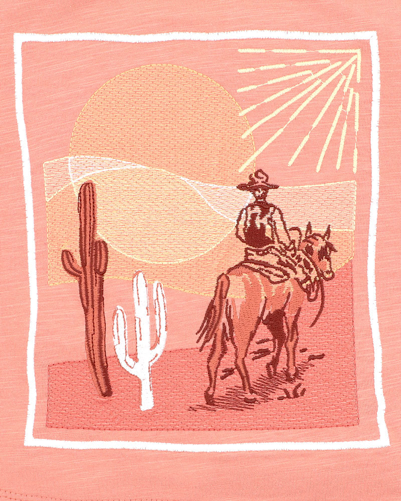 Abstract Oasis Desert Horse Tee