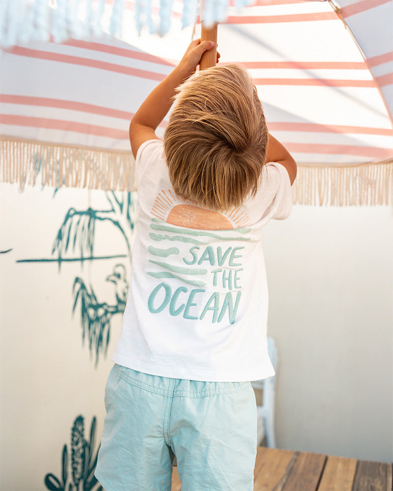 Surfs Up Save the Ocean Tee | 3-7