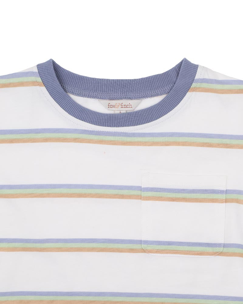 Wildlings Stripe Pocket Tee | 3-7