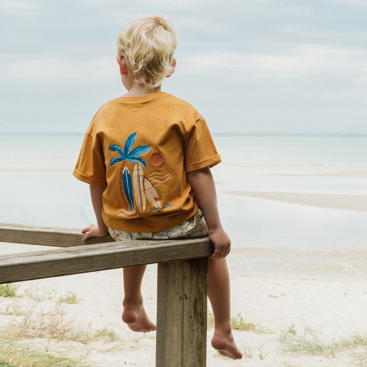HAVANA STAY SALTY ORGANIC TEE 3-7Y