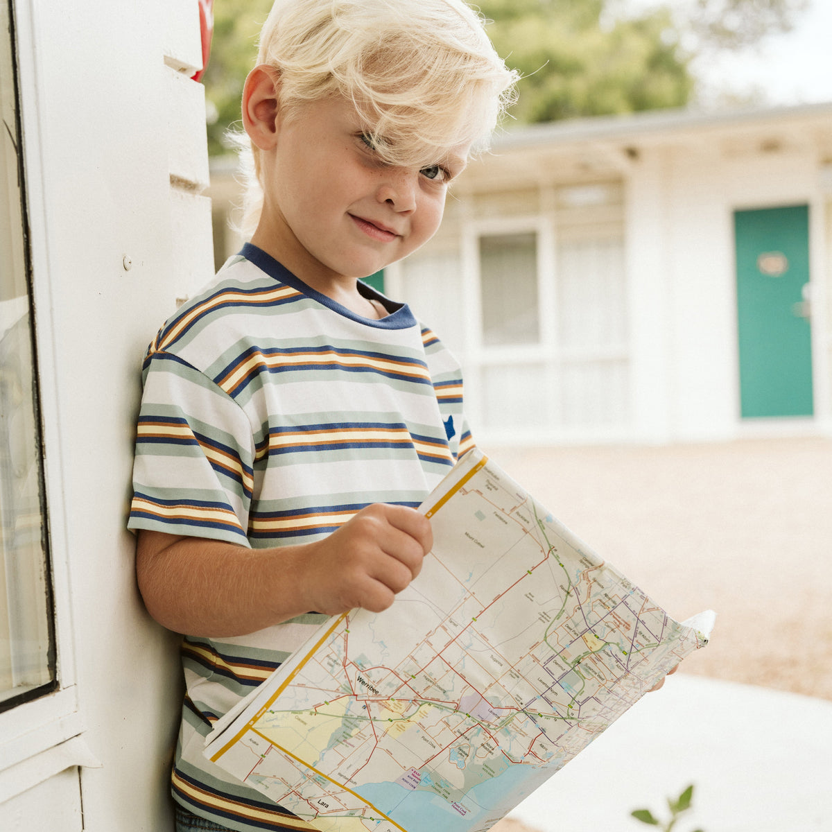 CASABLANCA STRIPE TEE 3-7Y