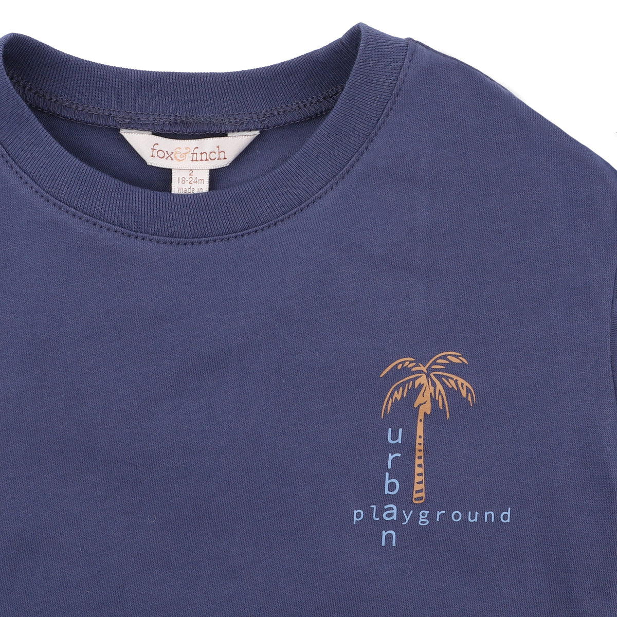 CASABLANCA ORGANIC PALM TEE 3-7Y