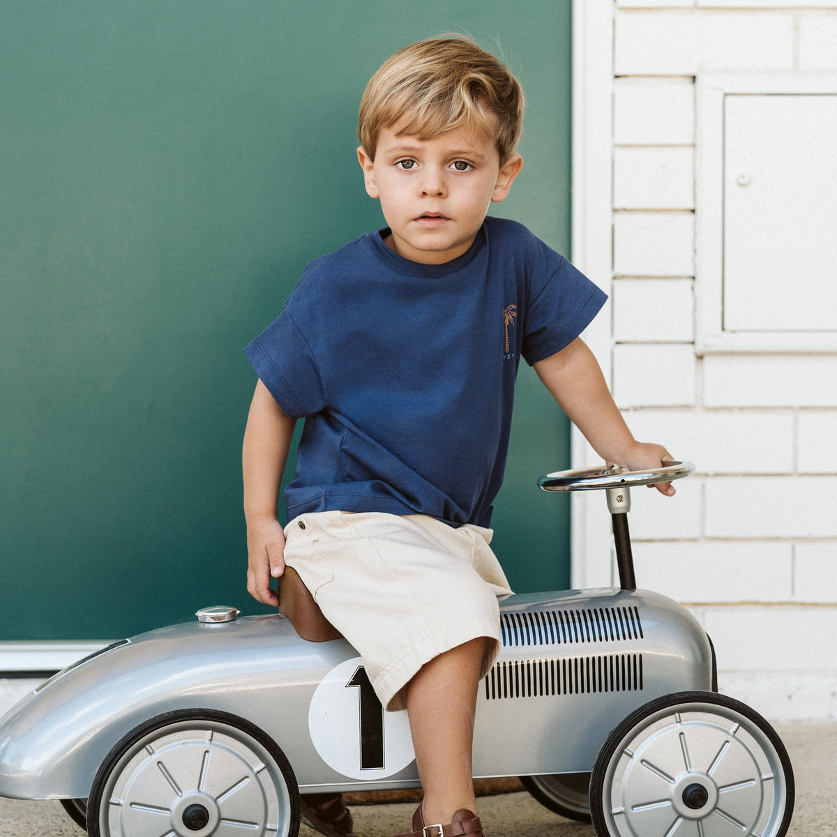 CASABLANCA ORGANIC PALM TEE 3-7Y