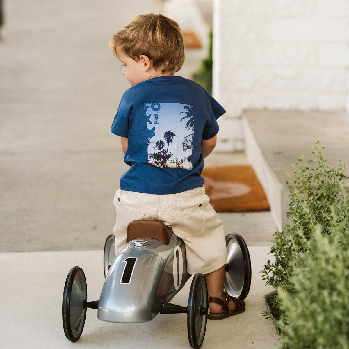 CASABLANCA ORGANIC PALM TEE 3-7Y