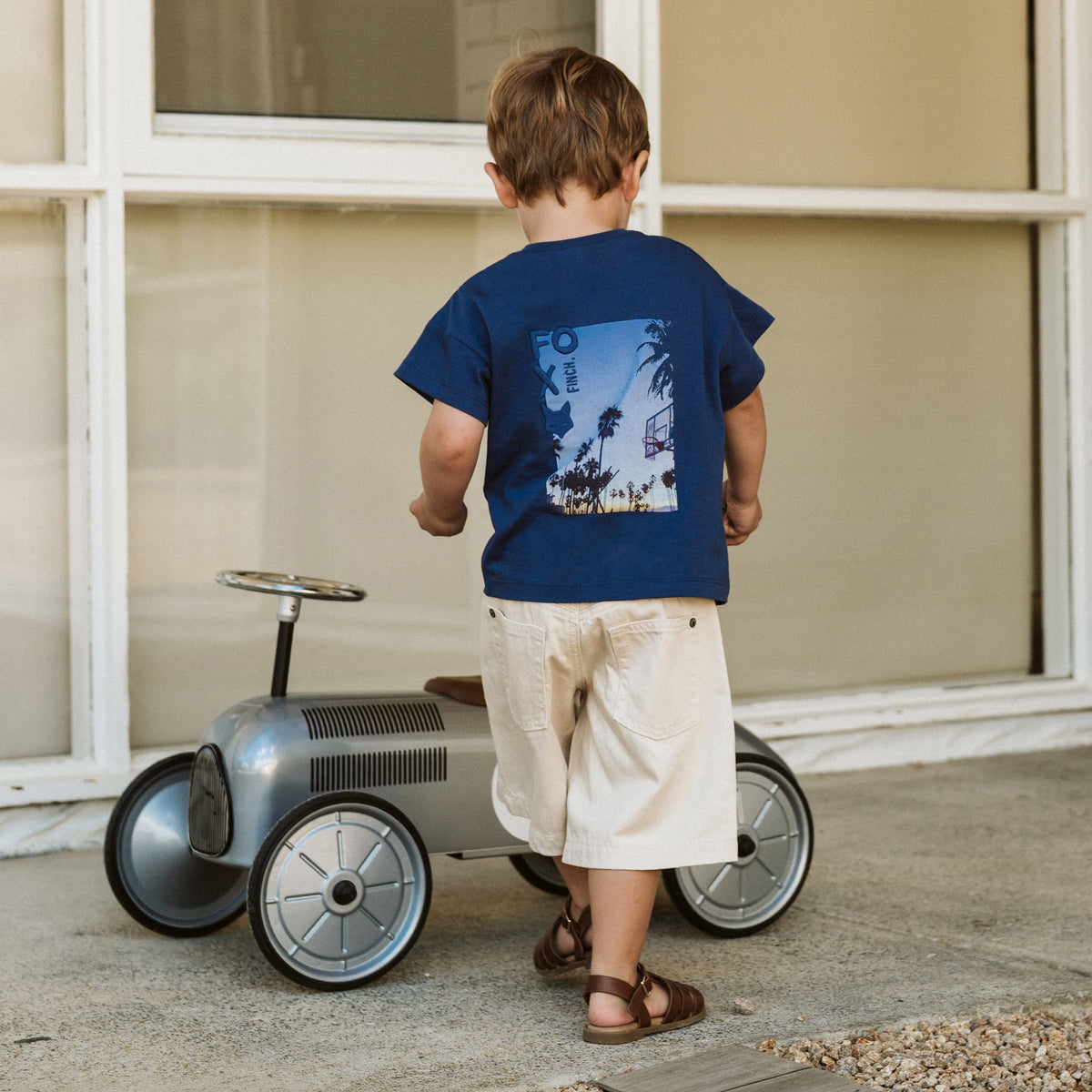 CASABLANCA ORGANIC PALM TEE 3-7Y