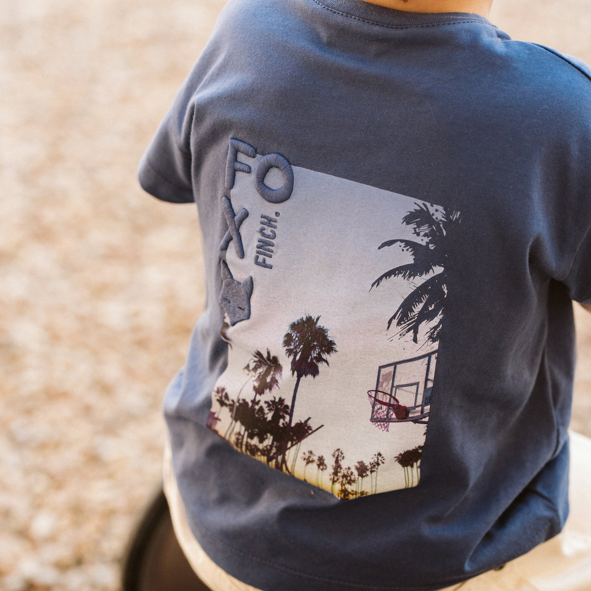 CASABLANCA ORGANIC PALM TEE 3-7Y