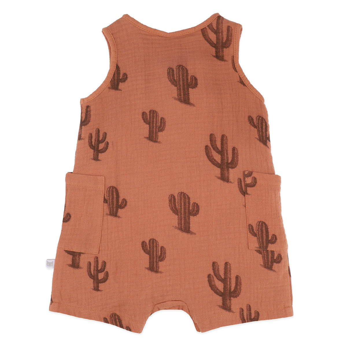 PHOENIX ORGANIC CACTUS BUTTON UP ROMPER