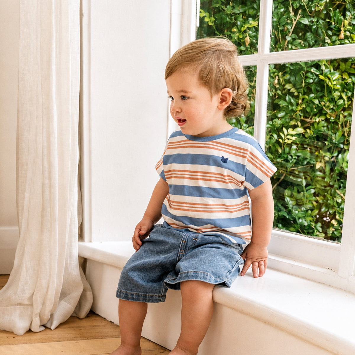 PHOENIX STRIPE TEE