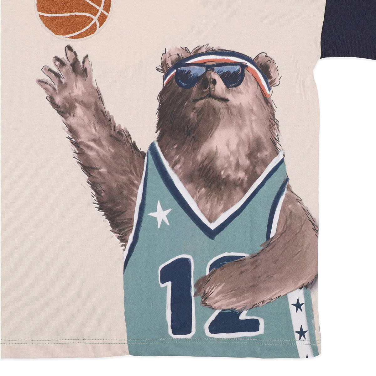 WILD SIDE BASKETBALL LS TEE | 3-7 YRS