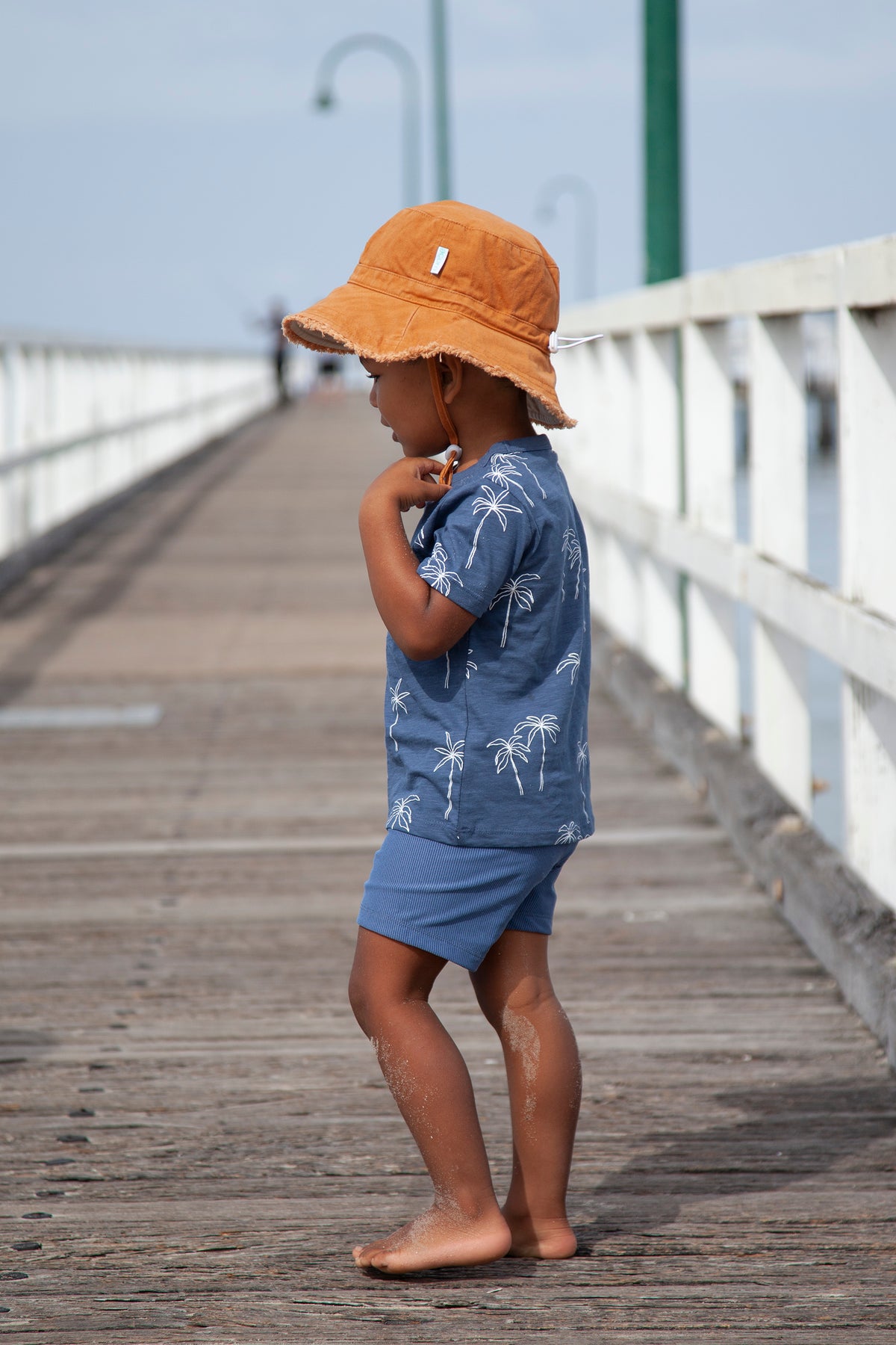 Chestnut Frayed Bucket Hat Chestnut