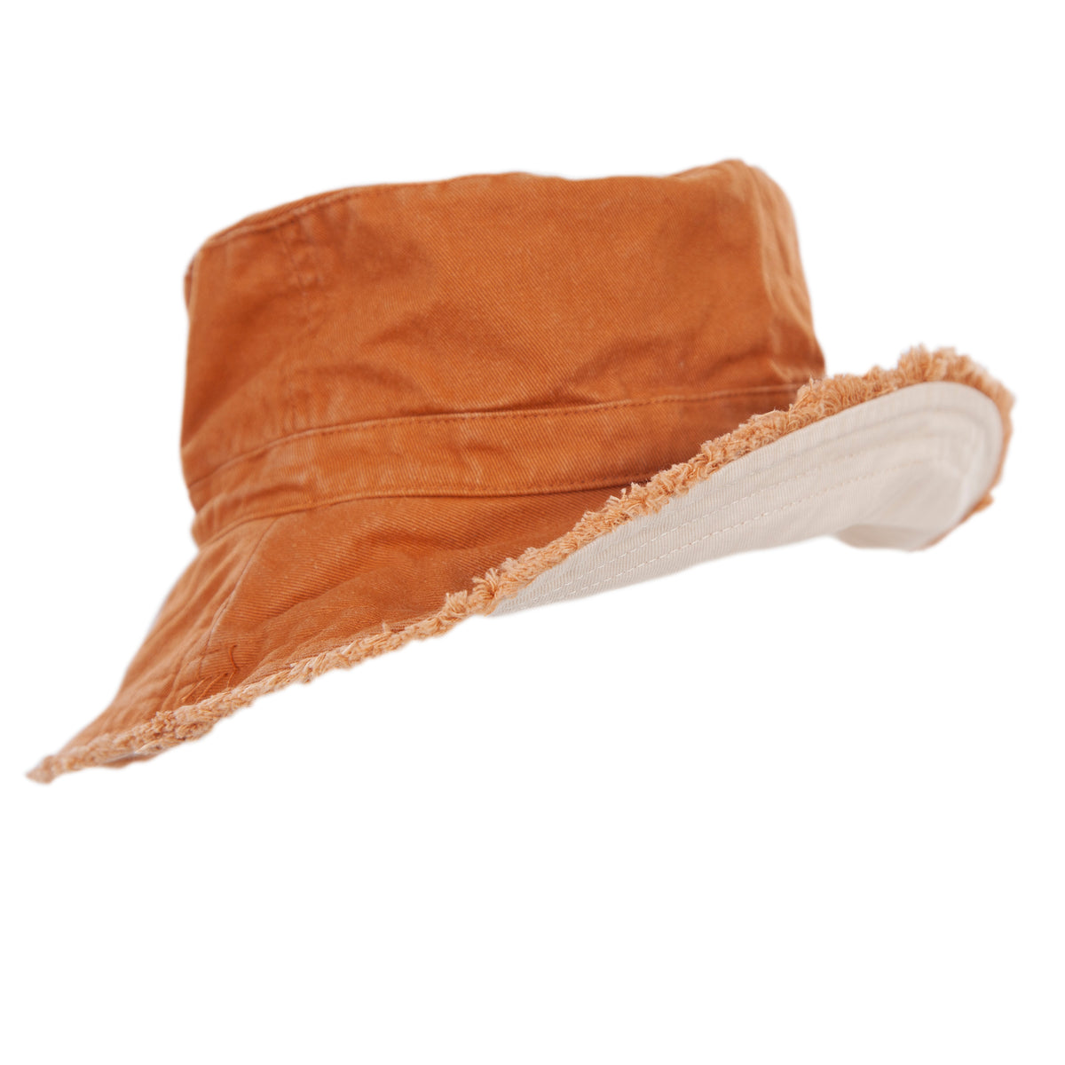 Chestnut Frayed Bucket Hat Chestnut