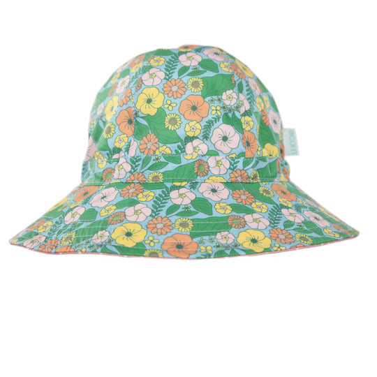 Eden Wide Brim Sunhat Mint and Multi