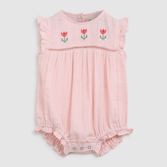 Flee Playsuit | Pink