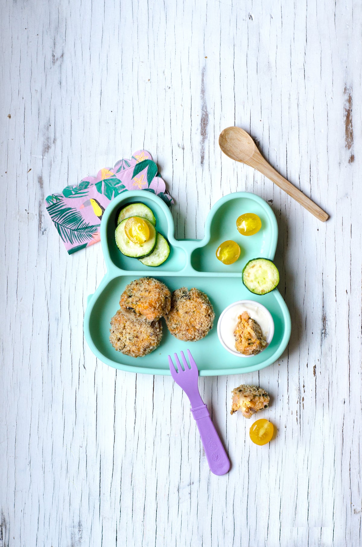 Bunny Stickie Plate | Mint