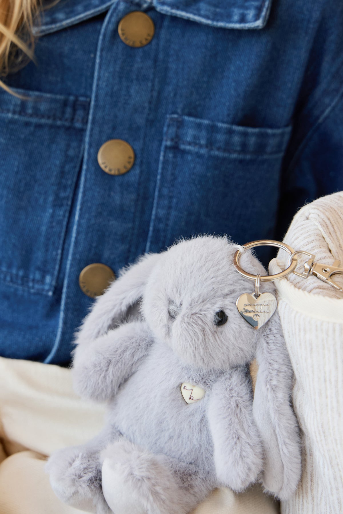 Snuggle Bunnies | Penelope Key Charm | Silver