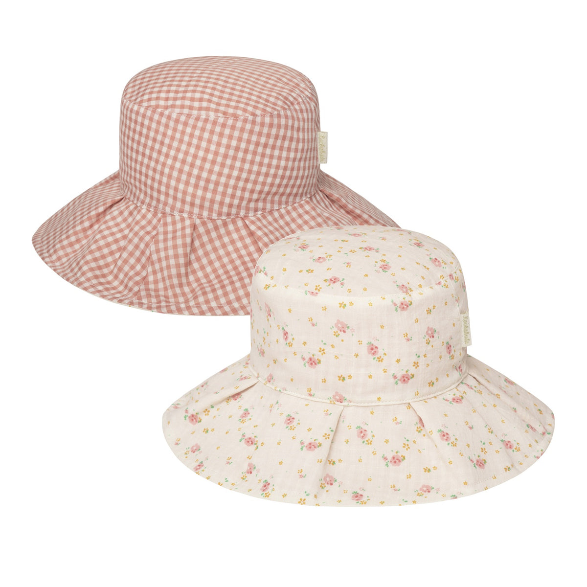 Tiny Blossom Pleated Reversible Sun Hat 3-6 YRS
