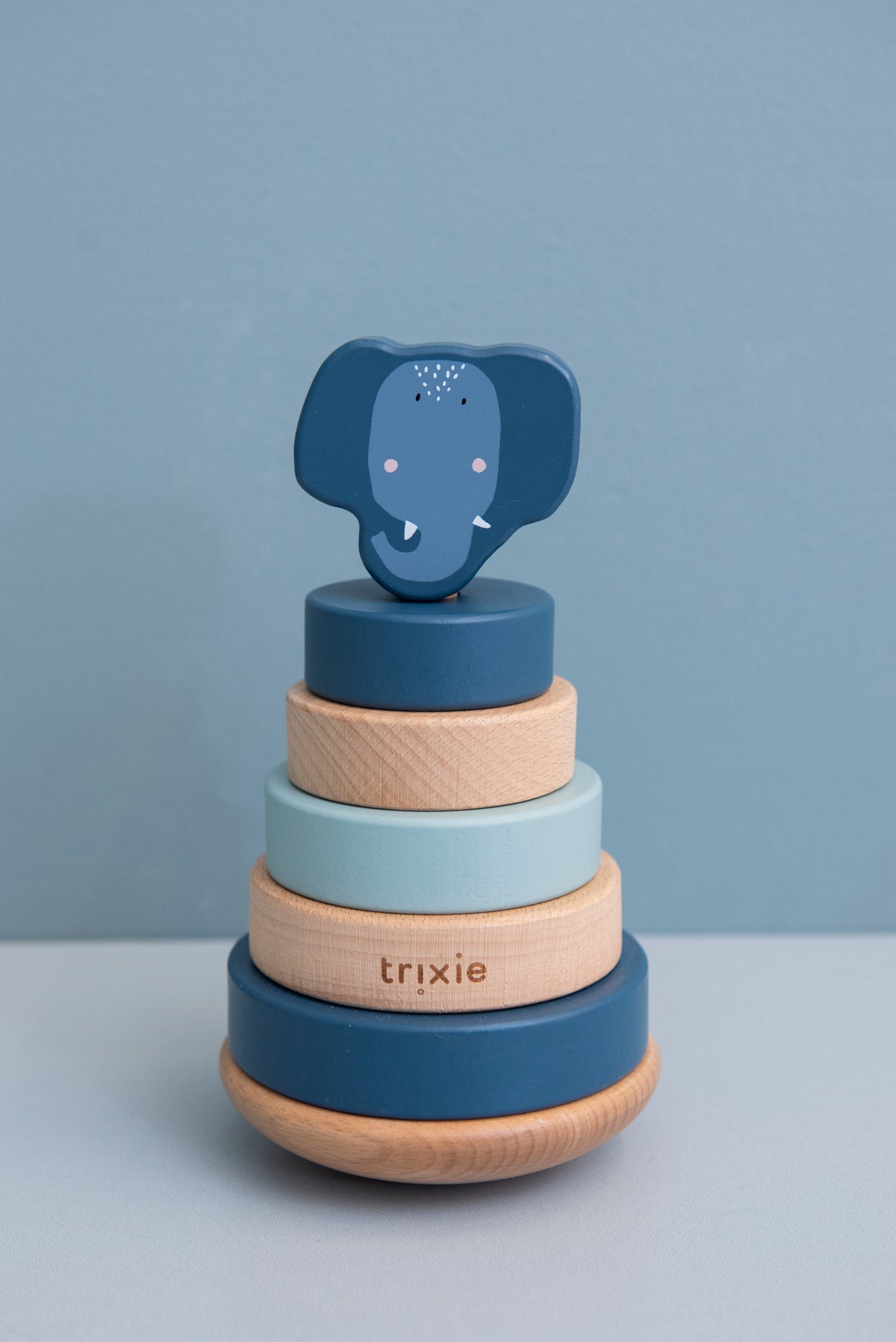 Trixie Wooden Stacking Toy | Mrs. Elephant