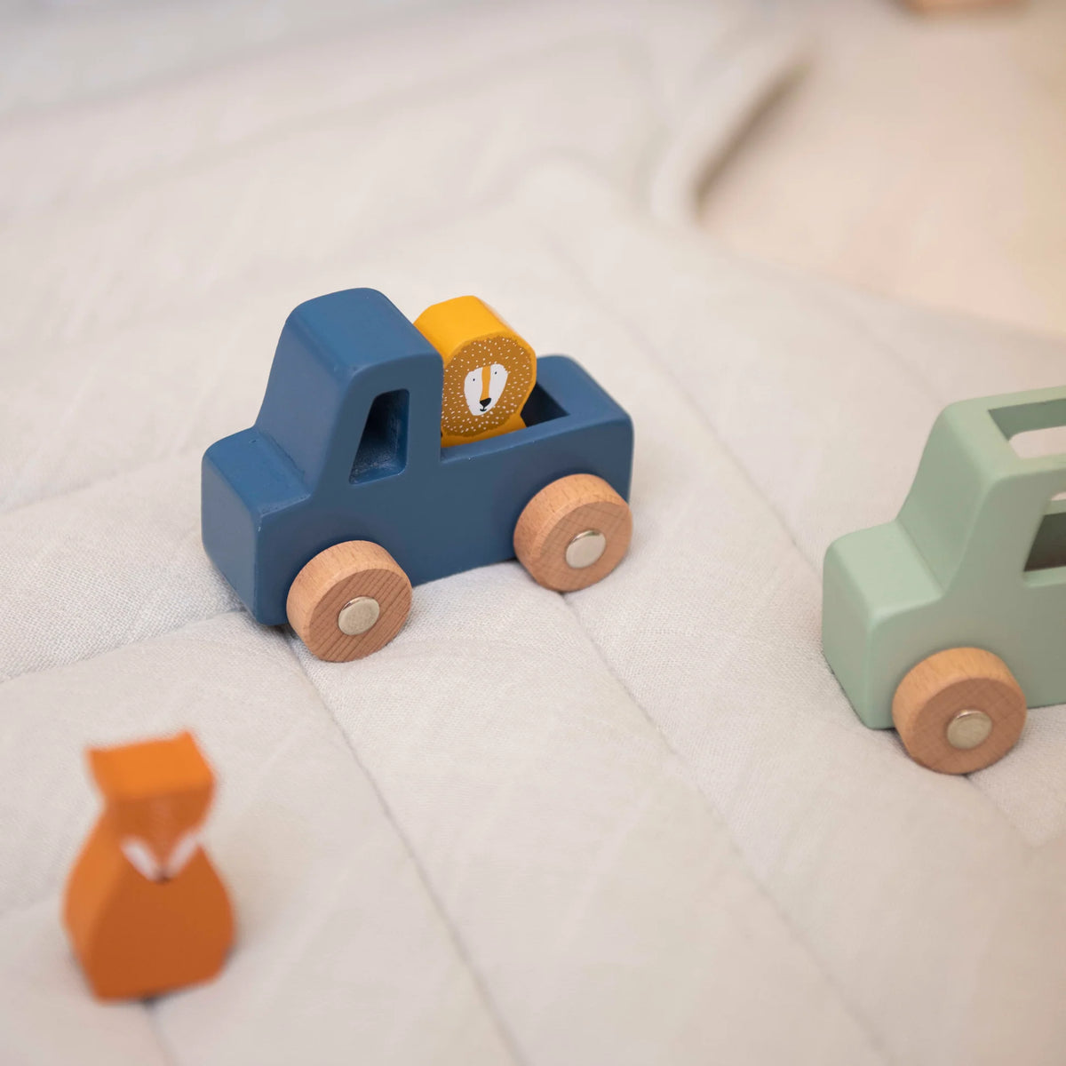 Trixie Wooden Animal Car Set