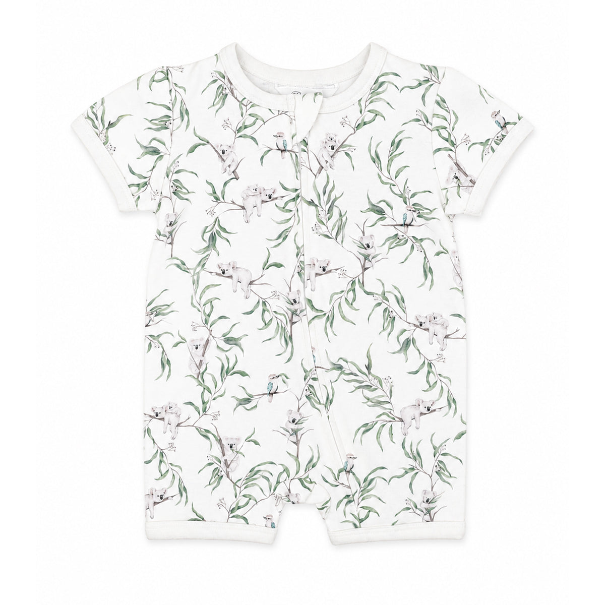 TAYLOR ORGANIC SS ZIP ROMPER