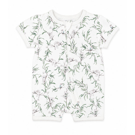 TAYLOR ORGANIC SS ZIP ROMPER