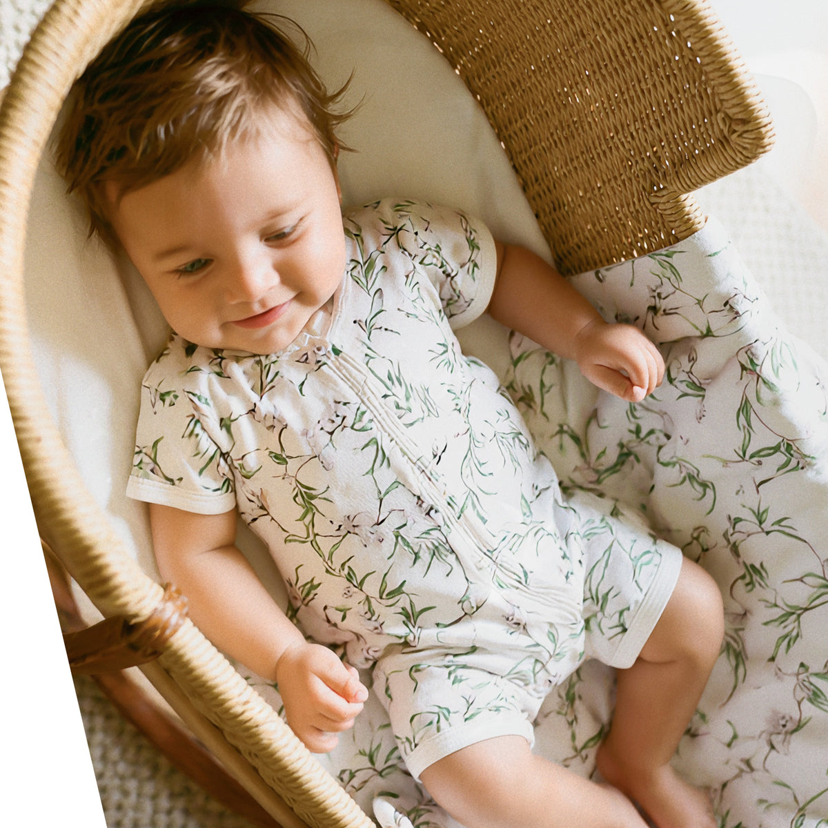 TAYLOR ORGANIC SS ZIP ROMPER