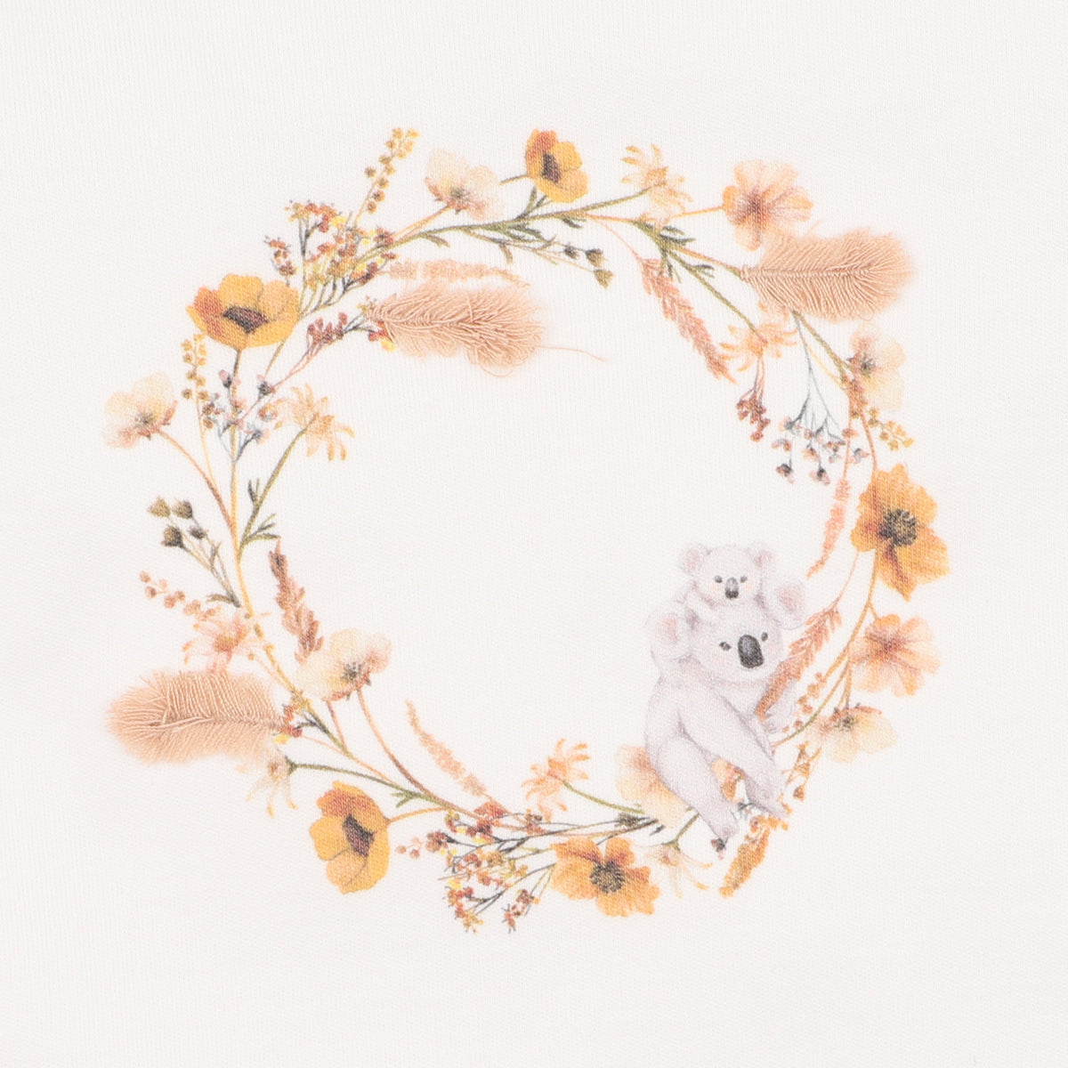TAYLOR ORGANIC FLORAL KOALA BODYSUIT